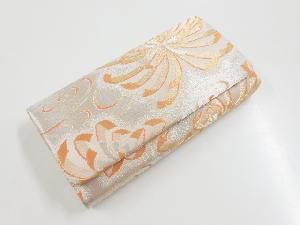 アンティーク　金銀糸乱菊模様織り出し和装バッグ